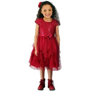 Jona Michelle Kid's Glittering Holiday Dress - 5